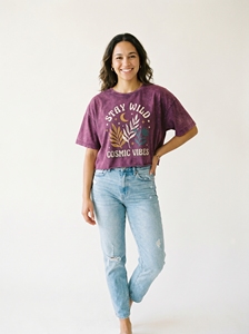 เสื้อยืดคอกลมแขนสั้นลายไทได สไตล์โอเวอร์ไซส์ ทรงครอป สำหรับผู้ชาย ผ้าเจอร์ซีย์ถัก สวมใส่สบาย - Product Image 1