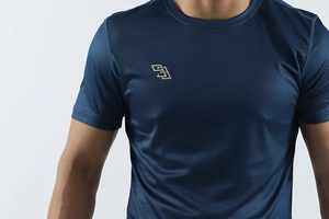 Lightweight Sublimation T Shirt O Neck Short Sleeves Polyester Fabric for Heat Press Printing - Product Image 5