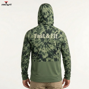 Sudadera con Capucha para Pesca, Sublimada, de Poliéster, de Secado Rápido, Personalizada, Ligera, con Protección Solar y Manga Larga, para Senderismo y Pesca al Aire Libre - Product Image 2
