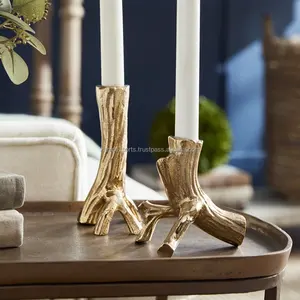 Porte-bougie de Noël en métal de qualité supérieure, fabrication artisanale, impression typographique de luxe pour la décoration d'hôtels, de restaurants, designers d'intérieur - Product Image 1