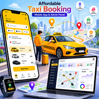 Desarrollo de Aplicaciones Móviles para Reserva de Taxis, Panel de Administración, Rastreo en Vivo, Gestión de Viajes, Android para Plataforma, Internet, Linux, MAC