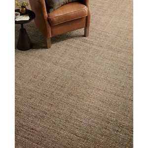 Beige Flat Weave Jute Area <b>Rug</b> Rectangle Non-Slip Backing Living Room Farmhouse Style Thin 0.2-0.4 in - Product Image 5