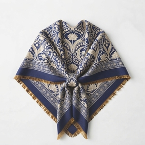 Bulk Wholesale Soft Acrylic Knitted Shawl Cape Ladies Winter Warm Button Shawl Wrap Custom Pattern Logo OEM Manufacturer Direct - Product Image 2