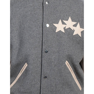 Blouson universitaire unisexe 100 % coton de haute qualité, modèle 2025, le plus vendu, avec logo brodé sur le devant, idéal pour un usage décontracté. - Product Image 4