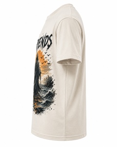 Camiseta de algodón para hombre, manga corta, corte regular, informal, cuello redondo, diseño estampado con ilustración de Reaper - Product Image 2