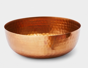 Cuencos redondos de cobre pulido hechos a mano, vajilla metálica de diseño minimalista para regalo, uso doméstico, hotelero y de mesa. - Product Image 2
