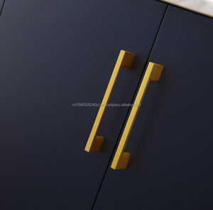 Mueble de tocador de lujo de 30 pulgadas con espejo, de madera maciza y contrachapada azul, con cajones de cierre suave, lavabo individual y encimera de mármol, moderno, para suelo. - Product Image 4