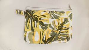 Nouvelle conception, style pastoral, sac cosmétique en toile à imprimé pompons, fermeture éclair, résistant à l'eau, écologique, poignée souple pour filles - Product Image 6