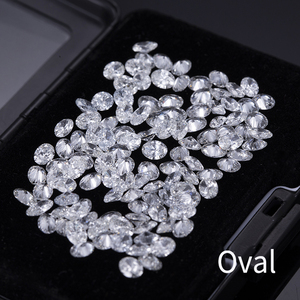 Prix d'usine en gros Diamant de laboratoire HPHT CVD fantaisie taille ovale 6.30x4.50 MM 0.50ct DEF/VS en vrac pour la fabrication de bijoux - Product Image 1