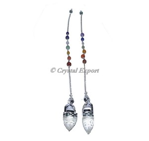 With Good Quality of Lapis Lazuli 12 Faceted Chakra Pendulums : Lapis Lazuli 12 Faceted Chakra Pendulums for Sale - Product Image 5
