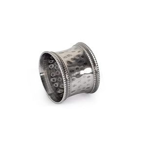 Anneau de serviette en métal argenté pour mariages, hôtels, fêtes – Support décoratif pour serviettes de table - Product Image 1