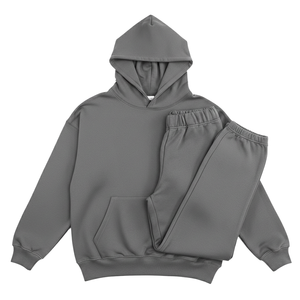 Ensemble de survêtement décontracté deux pièces pour homme, sweat à capuche et pantalon de jogging de haute qualité, personnalisable, toutes saisons, fabrication usine - Product Image 5