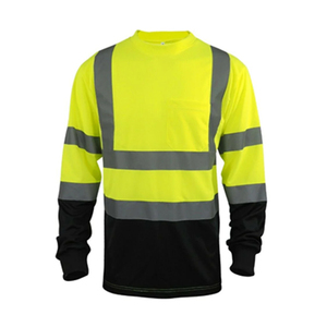 Camiseta de Alta Visibilidad ANSI Clase 1, Reflectante, Impermeable, Color Lima, Manga Corta, Superventas, Moda para Exteriores Mangoes - Product Image 1