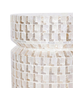 Modern MOP <b>Stool</b> Decorative Accent Furniture For Living Room Bedroom Elegant Home Decor Piece - Product Image 2