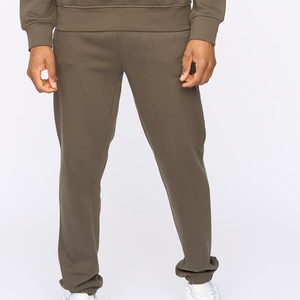 Pantalones Deportivos de Algodón y Elastano Verde Oliva para Hombre, Cintura Elástica, Bolsillos Laterales, Ropa Casual de Otoño - Product Image 3