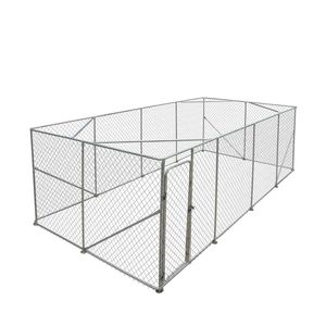 Recinto per Cani da Esterno XL 10FT X 20FT TMG DCP1020 con Recinzione a Catena e Cancello Bloccabile, Cuccia per Esercizio Animali Domestici, Recinto da 6FT per Cani da Esterno - Product Image 4