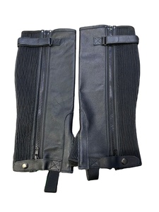 Premium Genuine Leather Horse Riding <b>Half</b> <b>Chaps</b> English Style Equestrian <b>Chaps</b> for Men Custom Color OEM - Product Image 2