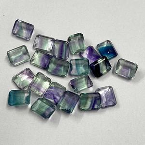 AAA Grade Certified 5x7mm Multi Fluorite Octagon Faceted Cut Loose Gemstone Calibrated Healing Crystal for Jewelry Making - Product Image 3