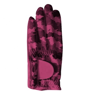Gants de golf sportifs pour hommes en cuir Cabretta de qualité supérieure, en peau de mouton véritable, personnalisables avec logo OEM, camouflage, doigts entiers - Product Image 3