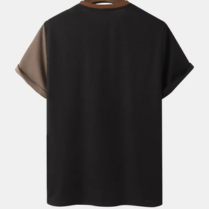 เสื้อยืดผู้ชายดีไซน์ล่าสุด ผ้าฝ้าย 100% แฟชั่นคุณภาพสูง เสื้อยืดผู้ชายสีตามสั่ง แขนสั้น - Product Image 1