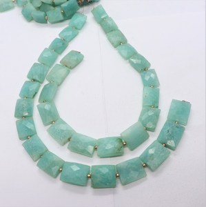 Cuentas de Amazonita Natural Facetadas en Forma de Cuadrado, Plano, Cubo y Rectángulo, Cuentas de Piedras Preciosas de 10 Pulgadas, Proveedor de Cuentas de Amazonita - Product Image 3