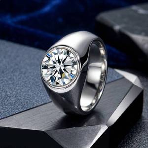 Anillo de Diamante Moissanite para Mujer y Hombre, Anillos de Diamantes Disponibles para la Venta - Product Image 1