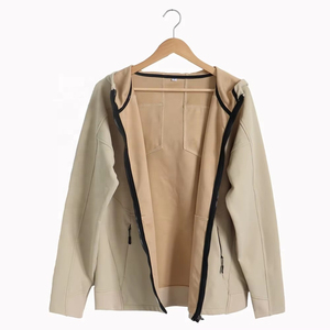 เสื้อฮู้ดมีซิปสำหรับผู้ชาย สวมใส่ได้ทั้งกีฬาและลำลอง ระบายอากาศได้ดี มีกระเป๋าซิป สีพื้น พร้อมโลโก้แบบกำหนดเอง - Product Image 3