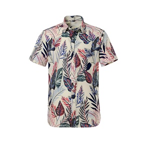 เสื้อฮาวายชายแบบสั่งทำพิเศษ แขนสั้น พิมพ์ลายแบบซับลิเมชั่น ระบายอากาศได้ดี เสื้อเชิ้ตชายหาดแบบลำลองติดกระดุม พร้อมเสื้อ OEM 2025 - Product Image 2