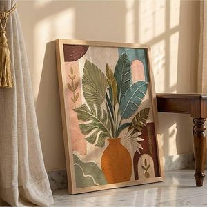 Cadre de peinture en bois moderne, rectangulaire, vertical, impression numérique couleur, décoration murale durable, cadre d'art mural classique vintage Abdul - Product Image 5