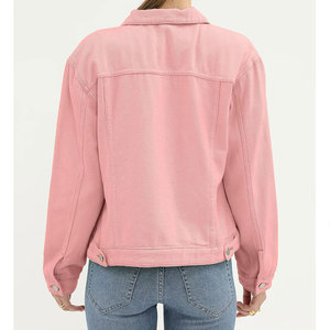 Veste en jean boutonnée pour femme, style streetwear décontracté, denim délavé clair, pour l'hiver - Product Image 2