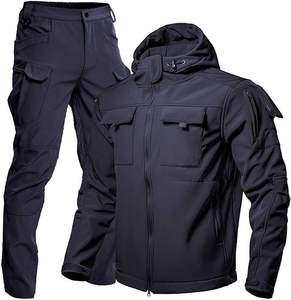 Conjunto de Chaqueta y Pantalones Tácticos para Hombre |   Ropa de Trabajo Impermeable y Resistente al Viento para Exteriores |   Traje Táctico Softshell de Invierno - Product Image 1