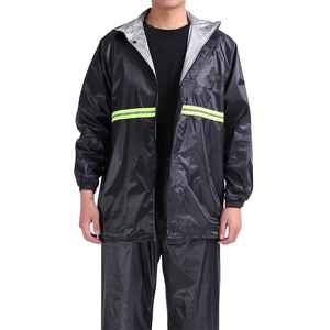 Traje Impermeable con Capucha para Adultos, Verde, Informal, para Campamento al Aire Libre, Ropa Impermeable, Conjunto Impermeable Individual - Product Image 2