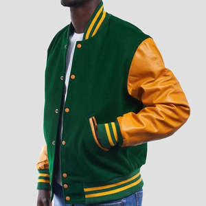 Chaqueta de exterior de alta calidad para hombre, chaqueta universitaria de béisbol personalizada OEM, chaqueta universitaria de nuevo diseño para hombre - Product Image 1