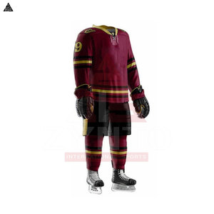 Maillot de hockey sur glace sur mesure pour hommes, uniforme d'équipe, vêtements de sport de hockey de haute qualité, sublimation, vente en gros - Product Image 4