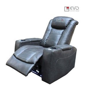 Fauteuil de cinéma maison haut de gamme avec finition en cuir, dossier ergonomique et design compact, idéal pour les cinémas maison haut de gamme - Product Image 2