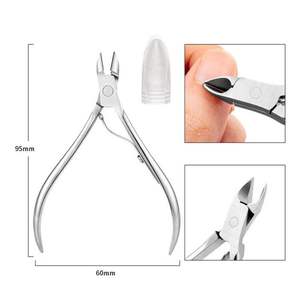 Coupe-cuticules de haute qualité avec repousse-cuticules, qualité professionnelle, en acier inoxydable, pour retirer et couper les cuticules, durable, pour manucure - Product Image 6