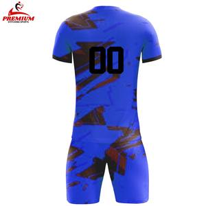 Uniforme de football à manches courtes en polyester 100% de qualité supérieure, vêtements de sport durables, anti-rides, pour hommes, produit le plus populaire - Product Image 5