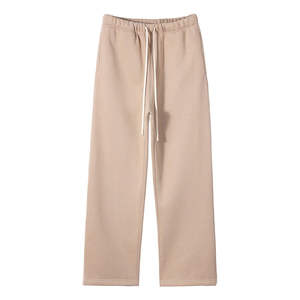 Pantalones de hombre 100% algodón, de longitud regular, con cordones, transpirables, de tela lisa, tipo joggers, a precios de mayorista. - Product Image 3