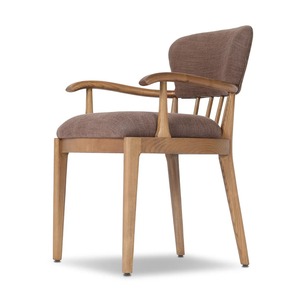 Chaise de salle à manger en bois de qualité supérieure avec accoudoirs et revêtement en tissu, sièges modernes pour café, restaurant et hôtellerie - Product Image 3