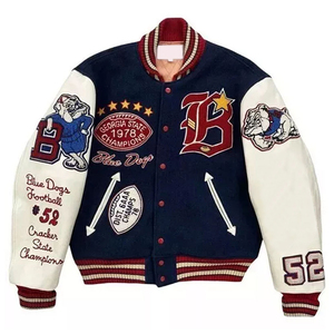 Nuevos Diseños de Chaquetas Varsity para Hombre, Chaquetas Personalizadas con Bordado Chenille de Alta Calidad, Chaqueta Varsity de Lana para Hombre para Invierno - Product Image 1