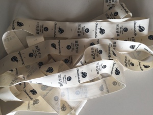 Étiquettes NFC autocollantes en coton biologique tissé, étiquettes personnalisées douces pour vêtements, étiquettes en tissu naturel - Product Image 5