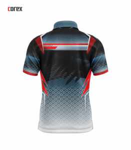 Chemise à manches courtes pour homme Corex, unie, respirante, séchage rapide, tricotée, 220g, polyester, décontractée, sport - Product Image 2