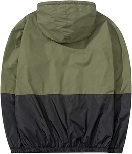 Veste coupe-vent pour homme de marque personnalisée, veste d'hiver imperméable en tissu écologique, veste coupe-vent légère à capuche - Product Image 3