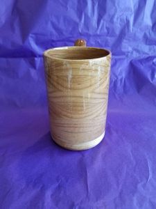 Chope à bière artisanale en bois de hickory, récipient de boisson en bois, chope à bière en bois - Product Image 4