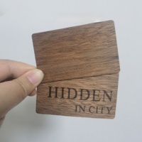 Carte en bois d'hôtel Temic T5557, 13,56 MHz, RFID IC, carte de chambre d'hôtel, carte intelligente en bois, logo personnalisé, carte de contrôle d'accès aux portes