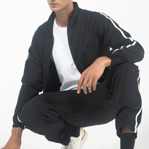 Conjunto Deportivo Masculino de Alta Calidad, Ligero, de Nailon y Poliéster, con Cremallera Completa y Franjas Laterales, Traje Deportivo Informal para Hombre - Product Image 4