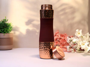 Ready Stock Factory Sale Handcrafted Pure <b>Copper</b> Large Capacity Water <b>Bottle</b> Classic Design <b>Copper</b> <b>Drinking</b> <b>Bottle</b> Home Kitchen - Product Image 4