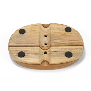 Elegante jabonera de madera para la organización del baño, decoración de baño hecha a mano por blossom craft india - Product Image 2