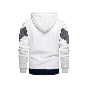 Sudadera con capucha básica para hombre, informal, de mezcla de algodón, cómoda, para otoño e invierno, estilo urbano, con colores personalizados y opciones de personalización. - Product Image 2