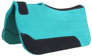Tapis de selle en feutre de laine vert de l'Ouest durable avec doublure en tissu absorbant les chocs pour plus de confort et de performance - Product Image 2